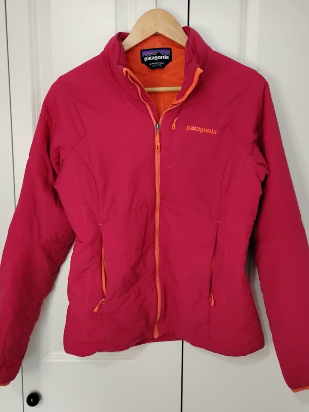 Patagonia Women's Craft Pink Nano-Air Long Sleeve Full-Zip Puffer Jacket Size M